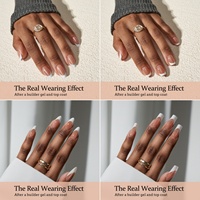 BTARTBOX XCOATTIPS Faux Ongles en Gros pour Salon, Qualité Supérieure, Formes Carrée, Amande, French Manucure, Gel Souple, Couverture Complète, à Presser