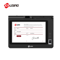 Tablette LCD à signature numérique de 10 pouces avec stylet USB-HID sans batterie pour banque et gouvernement