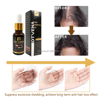 Huile capillaire OTVENA multi-extraites végétales pour la croissance des cheveux, parfum longue durée, format voyage portable, convient aux cheveux bouclés, raides, fins et épais, vente en gros