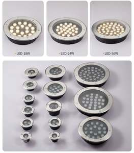 Mini projecteur linéaire LED extérieur encastré étanche haute puissance pour aménagement paysager et trottoir 6000K IP68 18W 6W RGB Acier inoxydable Ra90 - Product Image 5