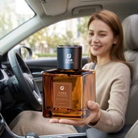 Diffuseur d'aromathérapie sans flamme pour voiture 500 ml, parfum en verre à évaporation naturelle pour voiture et maison