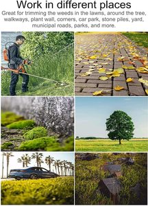 8 Inch Wire Brush Steel Weeding Tray <strong>Trimmer</strong> Head With Weeder Blade Adapter Kit for Lawnmower Brush Cutter - Product Image 6