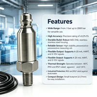 Transmetteur de pression en acier inoxydable 316L IP65 avec technologie piézorésistive pour applications industrielles exigeantes