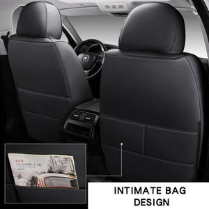 Housses de siège auto universelles en cuir écologique bleu, durables, sportives et luxueuses, pour 90% des berlines et SUV 5 places, protection contre le café - Product Image 2