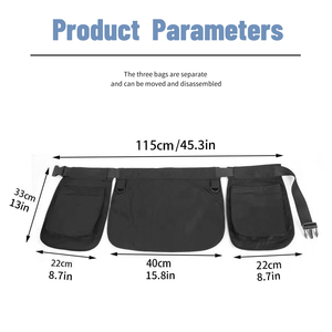 Fashion Gardeners Utility Apron with Adjustable Belt Waist Pouches for Tool and <b>Seed</b> Multiple Pocket Apron Bag - Product Image 2
