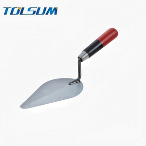 Espátula para Ladrillos <span class=keywords><strong>de</strong></span> Acero al Carbono con Mango <span class=keywords><strong>de</strong></span> Madera <span class=keywords><strong>de</strong></span> Color, Punta Cuadrada y Esquinas Redondeadas, <span class=keywords><strong>de</strong></span> 5 a 9 Pulgadas, para Enlucido, Albañilería, Cemento y Estuco - Product Image 3