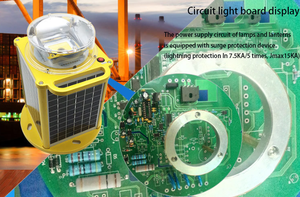 Balise solaire marine à quatre faces, portée visuelle de 10 NM, lanterne de navigation LED pour bouée de canal, quai et port - Product Image 5