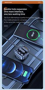 T16 pd30w + 2.4A sạc nhanh rảnh tay Sạc xe hơi bt-compaitable FM Transmitter Car Kit MP3 máy nghe nhạc âm thanh Receiver - Product Image 2