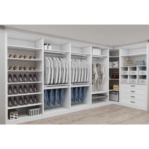 Custom modern Glass Doors Big Wardrobe closet designs