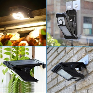 45LED su geçirmez güneş enerjili hareket sensörü sensör ışıkları 3 modları akülü güvenlik spot su geçirmez güneş güverte işıkları açık - Product Image 5