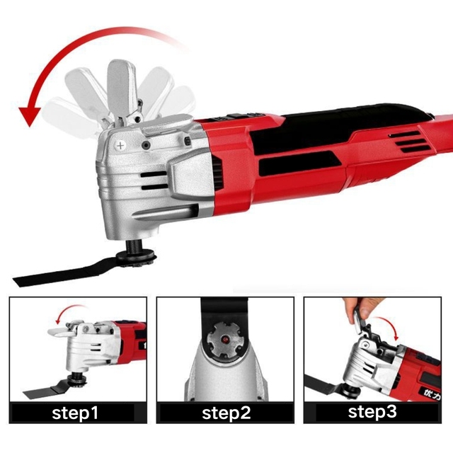 YUTUO Corded Oscillating Tool 220V 220w 2500RPM Multi Purpose Cutting Tool for Metal Wood Cutting
