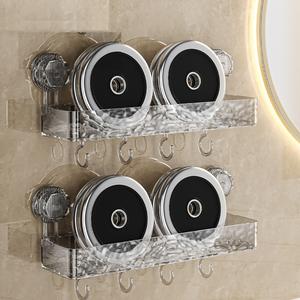 Aoniu Kitchen Bathroom Plastic Washstand Wall Mounted Suction Cup <b>Storage</b> Box Organizer for Cosmetic - Product Image 4