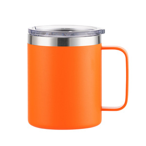 Vasos de café de acero de doble pared de 12 oz con tapa y asa para viajes o al aire libre para agua hirviendo 'Coffee <span class=keywords><strong>to</strong></span> Go' - Product Image 4
