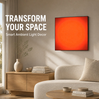 Cadre lumineux LED en acrylique rétroéclairé effet coucher de soleil, panneau mural artistique LED avec application Tuya ou variateur Knot
