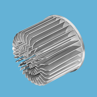 Radiateur de refroidissement LED COB en aluminium forgé à froid en forme de tournesol 100x80mm 30-36W usiné CNC