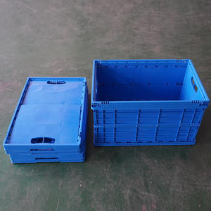 Nhà máy công nghiệp phong cách nhựa gấp hộp lưu trữ bin Giỏ nhựa colapsible hộp Stackable <span class=keywords><strong>container</strong></span> Box trường hợp với nắp - Product Image 3