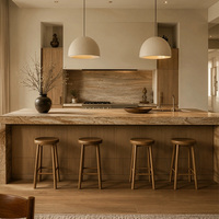 Conception d'intérieur de villa de luxe moderne, personnalisation complète de la maison, porte, fenêtre et rampe d'escalier en bois massif sur mesure