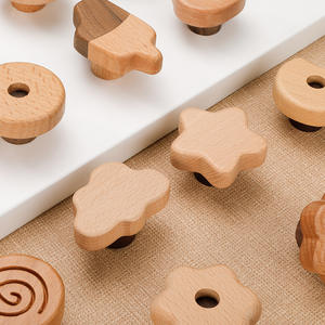 Tiradores de Muebles Personalizados, Tiradores de Madera Maciza con Forma de Estrella y Luna para Gabinetes, Perillas Creativas para Cajones de Armarios, <span class=keywords><strong>Cómodas</strong></span> y Habitaciones <span class=keywords><strong>Infantiles</strong></span> - Product Image 4