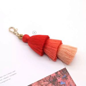 Colorful Woven Tassel <b>Keychain</b> Handcrafted Cotton Rope Bag Charm for Purse/Wallet/Backpack - Product Image 2