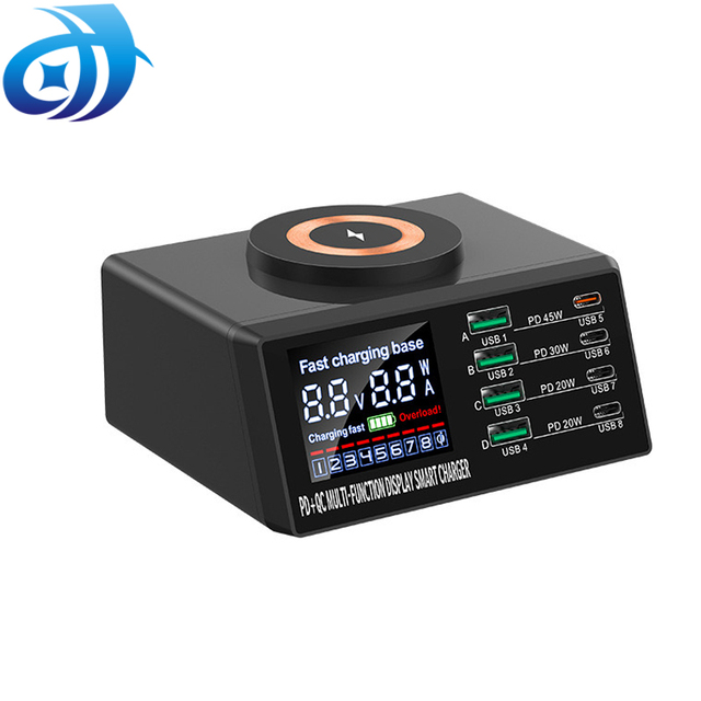 Multi-functional Magnetic Charging Station for Devices 45w PD Fast Charging Desktop Charging Station