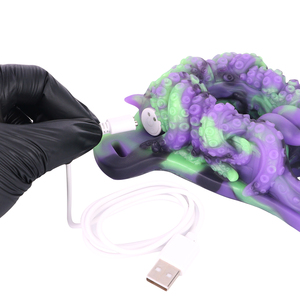 Vibromasseur à sangle en silicone Tentacle pour couples, Godemiché fantaisie portable pour femme avec couche tampon douce - Product Image 5