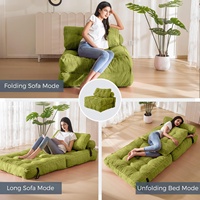 Sofá Cama Puf Plegable de Suelo para Adultos al por Mayor con Almohada para Sala de Estar