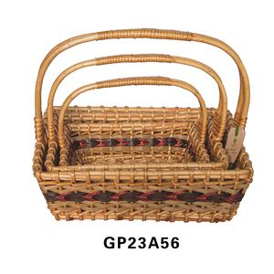 2025 nouveau panier de fleurs en osier en matériau de saule <span class=keywords><strong>avec</strong></span> poignées couvercle couleur naturelle pour les pique-niques de Pâques cadeaux décor à la maison et mariage - Product Image 1