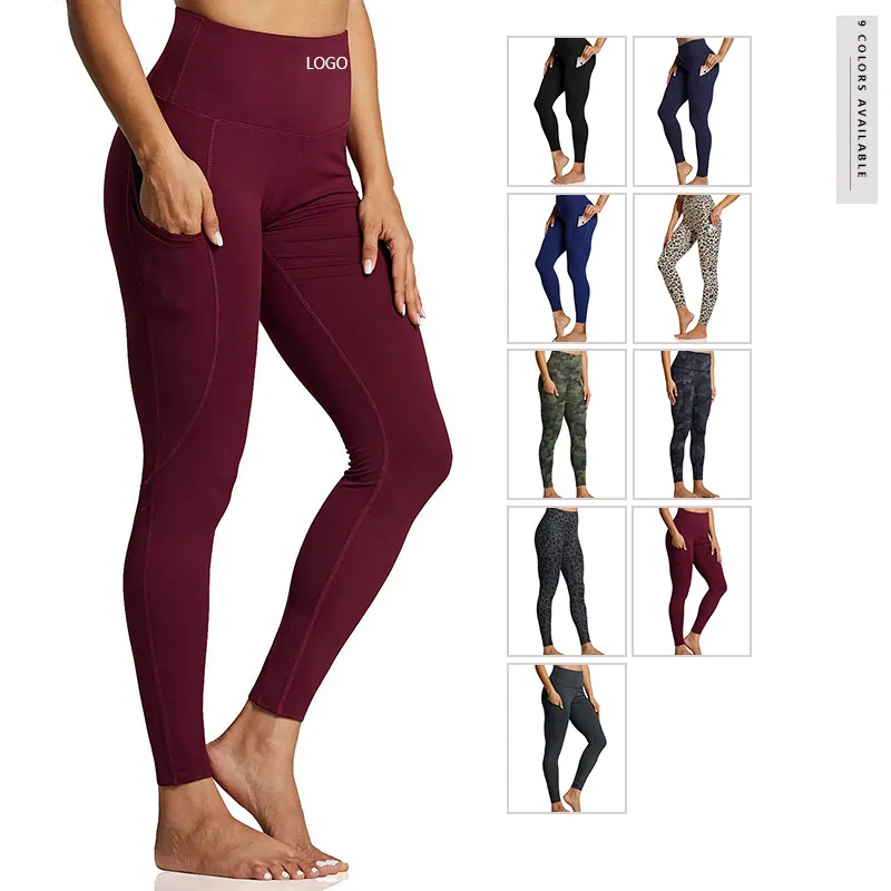 Kustom Kualitas Tinggi Pinggang Tinggi Gym Tights Nvgtn Legging Activewear Butt Lift Legging Wanita Leopard Print Pushup Legging