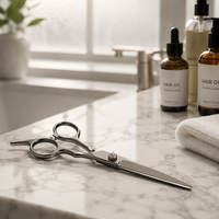 Ciseaux de toilettage pour animaux de compagnie 6 pouces 4CR, ciseaux à poils pour chiens et chats, droits, courbes, effilants, en acier inoxydable, coupe de précision