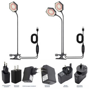 ไฟปลูกพืช Liweida Full Spectrum 660nm แบบหัวเดี่ยว/คู่ รูปทรงหกเหลี่ยม พร้อมคลิปหนีบ  ตั้งเวลาได้ 3/<span class=keywords><strong>9</strong></span>/12 ชั่วโมง  USB 5V 20W 40W สำหรับปลูกในร่ม ช่วงเจริญเติบโตและออกดอก - Product Image 3