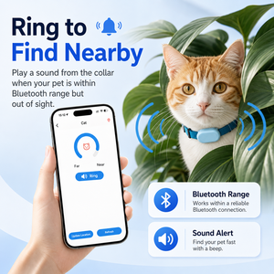 Localisateur mondial étanche, mini traceur <span class=keywords><strong>GPS</strong></span> pour chat et chien, dispositif de suivi en silicone, collier pour animaux de compagnie, compatible Apple IOS et Android <span class=keywords><strong>SmartTag</strong></span> - Product Image 3