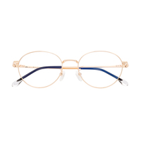 Vintage de plata de diseño redondo marco óptica óptico de gafas Unisex