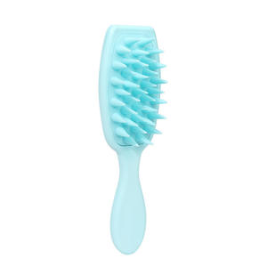 Peigne à shampooing ionique pour femmes, manche long, dents en silicone souples, nettoyage du <span class=keywords><strong>cuir</strong></span> <span class=keywords><strong>chevelu</strong></span>, gommage, massage des cheveux, peigne à shampooing pour la maison - Product Image 1