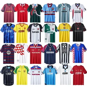 Topkwaliteit Thailand Kwaliteit Voetbal Training Uniform Kleding Serie Voetbal Jersey Klassiek Retro Shirt Vintage