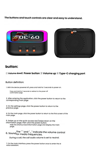 Altavoz Inteligente Inalámbrico Multifuncional con Control por Voz AI, Llamadas Manos Libres, Reproductor <span class=keywords><strong>de</strong></span> Música, Álbum Electrónico, Reloj, Pronóstico del Tiempo y Alarma - Product Image 5