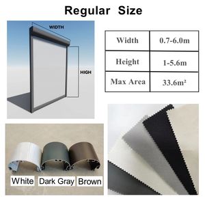 Écran motorisé pour piscine <span class=keywords><strong>Guide</strong></span> de piste Zip intérieur et extérieur Stores roulants motorisés pour patio <span class=keywords><strong>avec</strong></span> résistant aux intempéries - Product Image 3