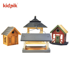 Cage à oiseaux extérieure Kidpik personnalisée cage à oiseaux en bois mangeoire de terrain Graffiti acheter nid d'oiseau pas cher conception gratuite cage à oiseaux pour animaux - Product Image 4