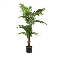 Arbre artificiel Ficus Ruopei de 5,5 pieds, feuillage vert de 6 pieds, pot en PE+PP, plante en pot, décoration intérieure pour la maison et le jardin