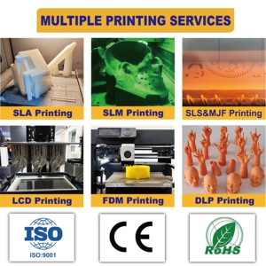전문 3D 인쇄 제조업체 ODM OEM 맞춤형 SLA SLS FDM 3D 인쇄 수지 PLA ABS 장난감