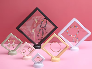 Scatola di Esposizione Quadrata in Plastica con Pellicola Trasparente, Anti-ossidazione, Resistente all'Usura, per Accessori Unghie, Modello per Esposizione Anelli - Product Image 5