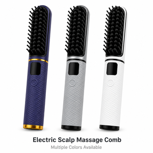 Rechargeable Cordless Hair Straightener Brush With LED Temperature Display Fast Heating Adjustable Settings For Salon Use
