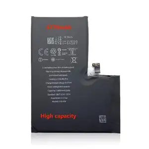 工厂OEM高容量电池可充电手机电池适用于IPhone 14pro max 4770mAh手机锂聚合物电池