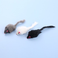 Jouets interactifs écologiques pour chats en fausse fourrure de lapin, populaires à l'international, qui simulent le mouvement des animaux de compagnie