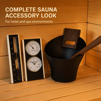 Timer Pasir Sauna Kayu Solid Modern untuk Ruang Sauna Kering