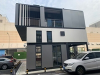 Casa Prefabricada de Dos Pisos, Moderna, de Bajo Costo y Rápida Instalación, con Estructura de Acero, para Uso Residencial, con 3 Dormitorios, Estilo Villa, con Certificación CE