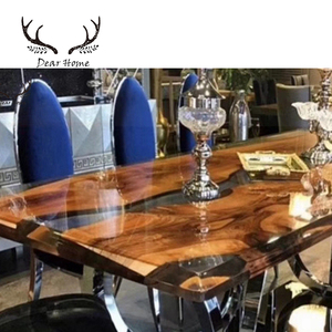 Bàn Sàn Nhựa Epoxy Sông Trong Suốt Bàn Hội Nghị Văn Phòng Sang Trọng - Product Image 2