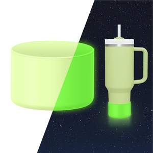 Funda Protectora de Silicona Luminosa para Vaso Stanley Cup de 20-40 oz, Hydroflask de 12-24 oz, Brilla en la Oscuridad, Antideslizante - Product Image 2