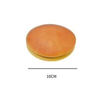 Jouet à presser TPR simulé Dorayaki à rebond lent pour soulager la tension, vente en gros de jouets squishy pour la libération quotidienne de la pression