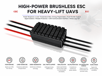 Contrôleur de vitesse de moteur sans balais BLDC de qualité industrielle ESC U200 V2 5-14S LiPo 200A Max, étanche IPX4, sortie 2-10kW pour RC