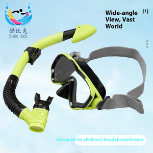 Ensemble de masques de plongée pour enfants, avec tube respiratoire à embout sec, lunettes de plongée en silicone pour la plage, anti-buée, réglables - Product Image 4